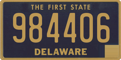 DE license plate 984406