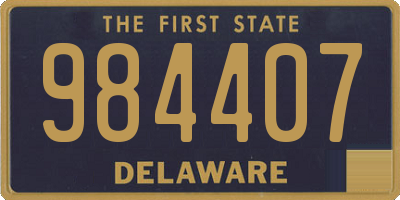 DE license plate 984407