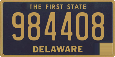 DE license plate 984408