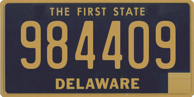 DE license plate 984409