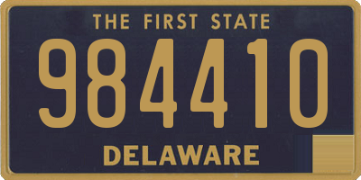 DE license plate 984410