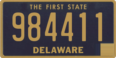 DE license plate 984411