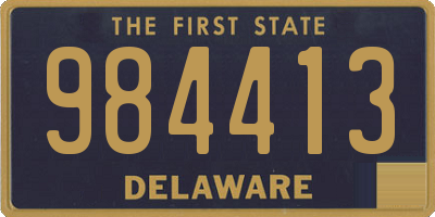 DE license plate 984413