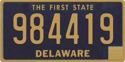 DE license plate 984419