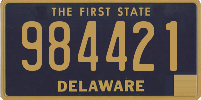 DE license plate 984421