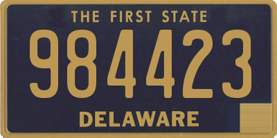 DE license plate 984423