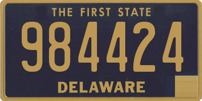 DE license plate 984424