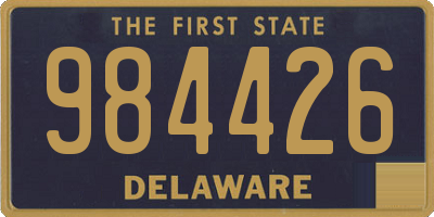 DE license plate 984426