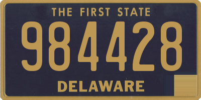 DE license plate 984428