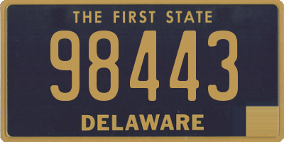 DE license plate 98443