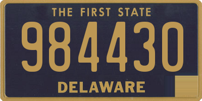 DE license plate 984430