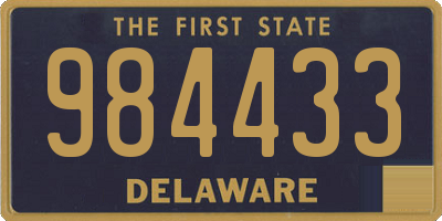 DE license plate 984433