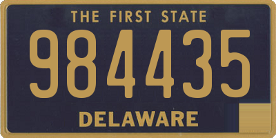 DE license plate 984435