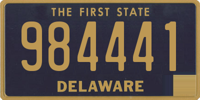 DE license plate 984441