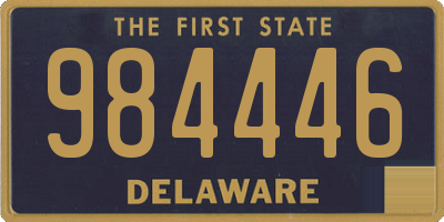 DE license plate 984446