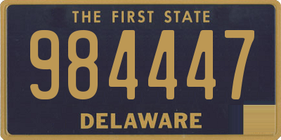 DE license plate 984447