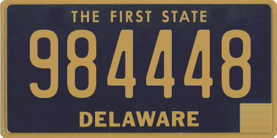 DE license plate 984448