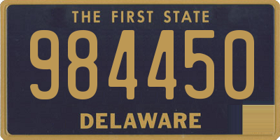 DE license plate 984450