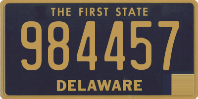 DE license plate 984457