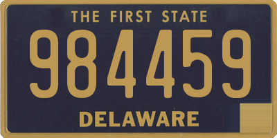 DE license plate 984459