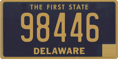 DE license plate 98446