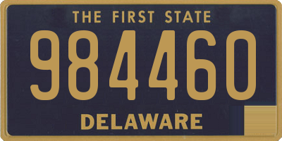 DE license plate 984460