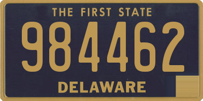 DE license plate 984462