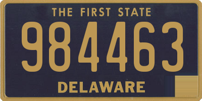 DE license plate 984463