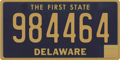 DE license plate 984464