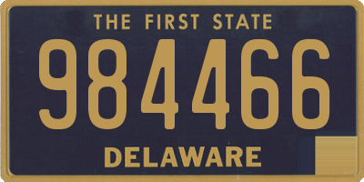 DE license plate 984466