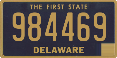 DE license plate 984469