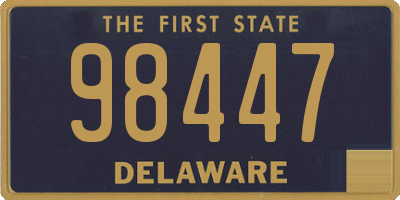 DE license plate 98447