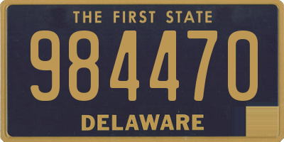 DE license plate 984470