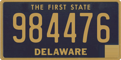 DE license plate 984476