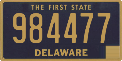 DE license plate 984477