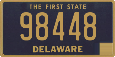 DE license plate 98448