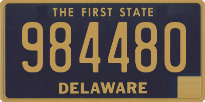 DE license plate 984480