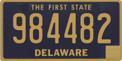 DE license plate 984482