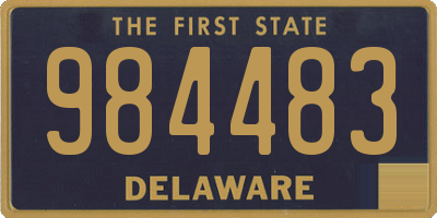 DE license plate 984483