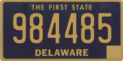 DE license plate 984485