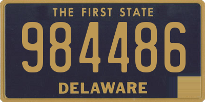 DE license plate 984486