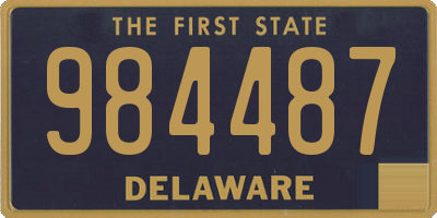 DE license plate 984487