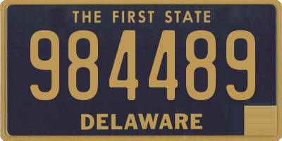 DE license plate 984489