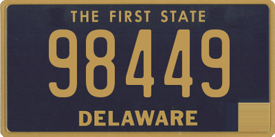 DE license plate 98449