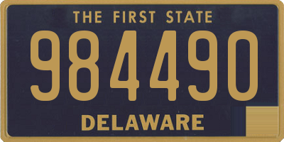 DE license plate 984490