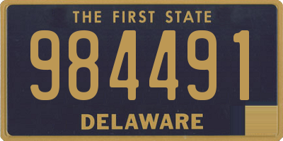 DE license plate 984491