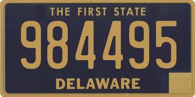 DE license plate 984495