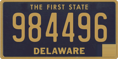 DE license plate 984496