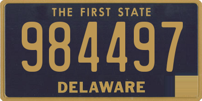 DE license plate 984497