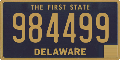 DE license plate 984499